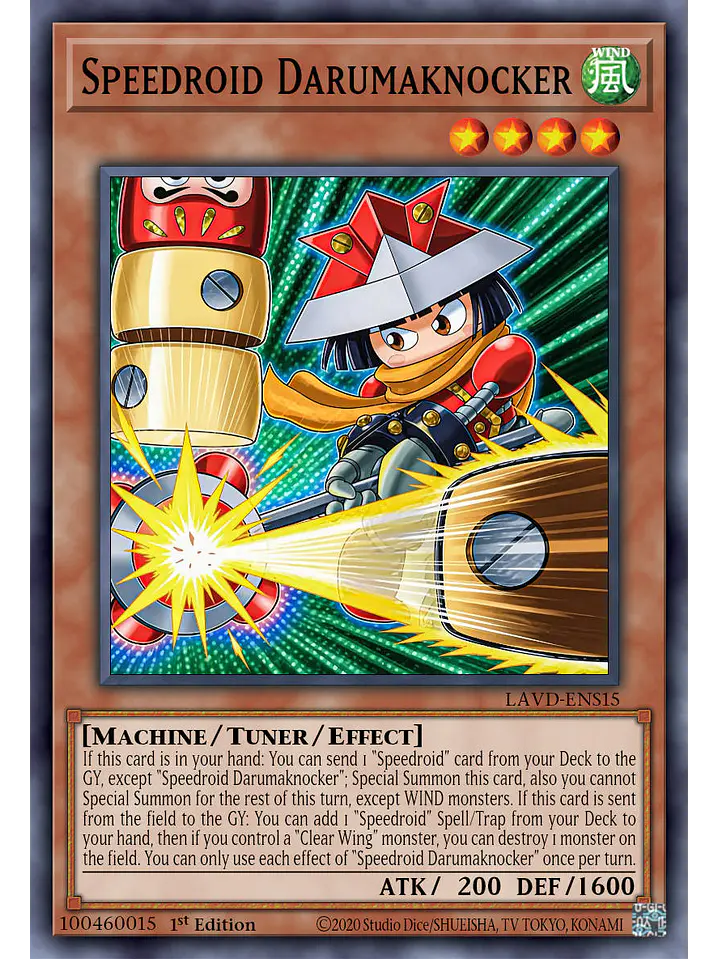 Speedroid Darumaknocker - LAVD-ENS15 - Ultra Rare 1st Edition 1