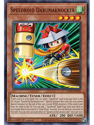 Speedroid Darumaknocker - LAVD-ENS15 - Secret Rare 1st Edition