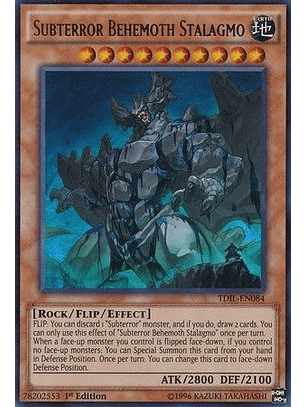 Subterror Behemoth Stalagmo - TDIL-EN084 - Ultra Rare 1st Edition