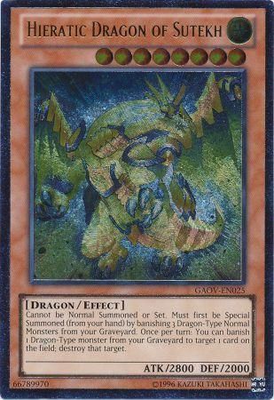 Hieratic Dragon of Sutekh - GAOV-EN025 Unlimited - Ultimate Rare