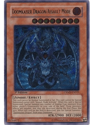Doomkaiser Dragon/Assault Mode - CRMS-EN019 1st Edition - Ultimate Rare