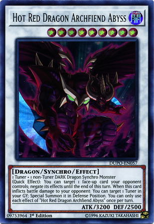 Hot Red Dragon Archfiend Abyss - DUPO-EN057 - Ultra Rare 1st Edition