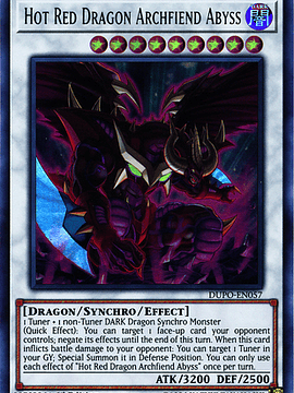 Hot Red Dragon Archfiend Abyss - DUPO-EN057 - Ultra Rare 1st Edition