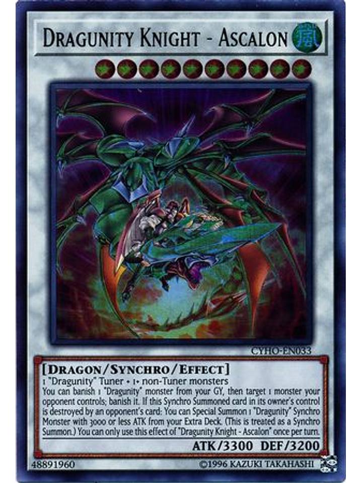 Dragunity Knight - Ascalon - CYHO-EN033 - Ultra Rare Unlimited 1