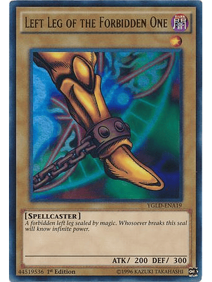Left Leg of the Forbidden One - YGLD-ENA19 - Ultra Rare 1st Edition