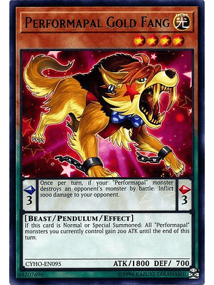 Performapal Gold Fang - CYHO-EN095 - Rare Unlimited