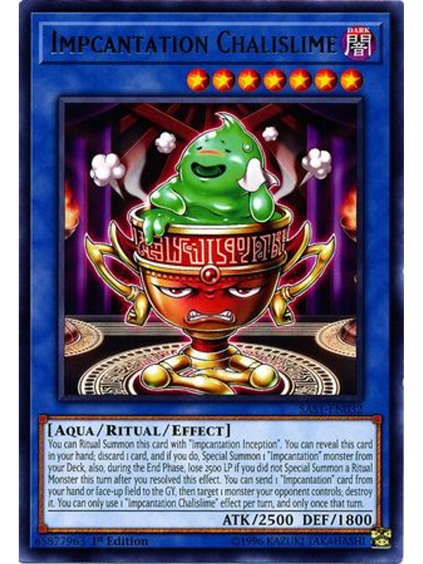 Impcantation Chalislime - SAST-EN032 - Rare 1st Edition 1