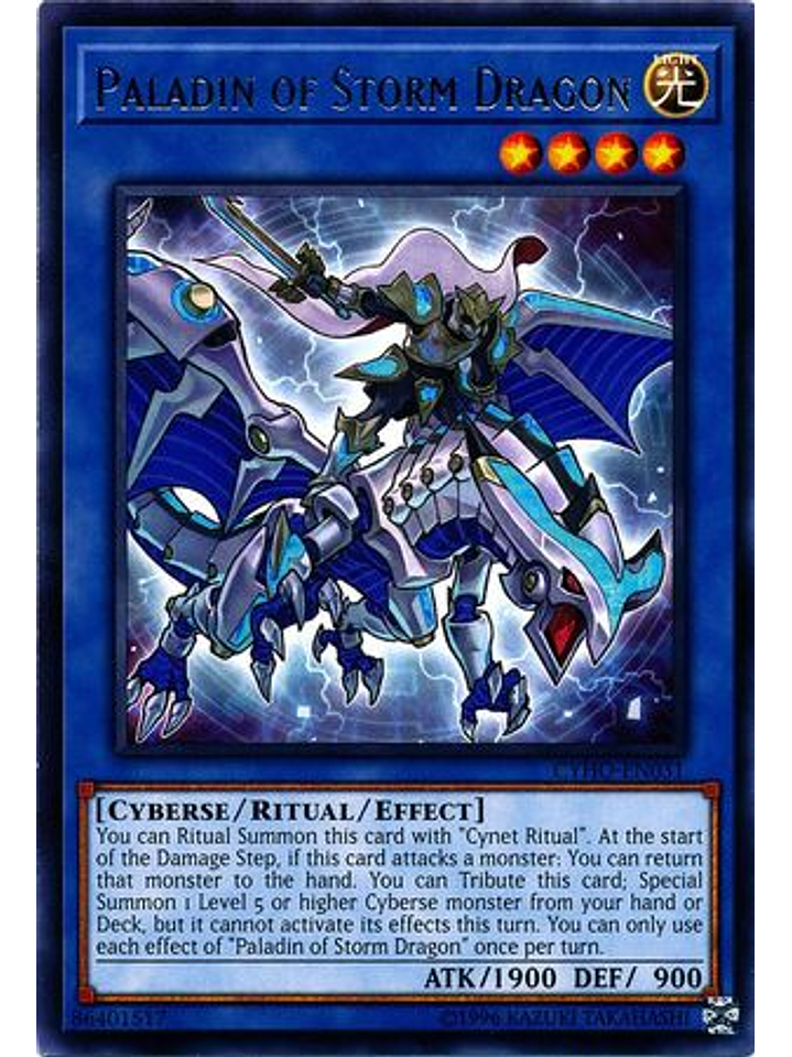 Paladin of Storm Dragon - CYHO-EN031 - Rare Unlimited 1