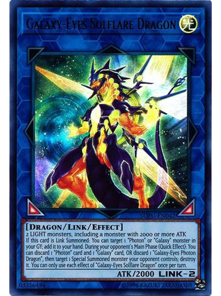Galaxy-Eyes Solflare Dragon - SOFU-EN042 - Ultra Rare Unlimited 1