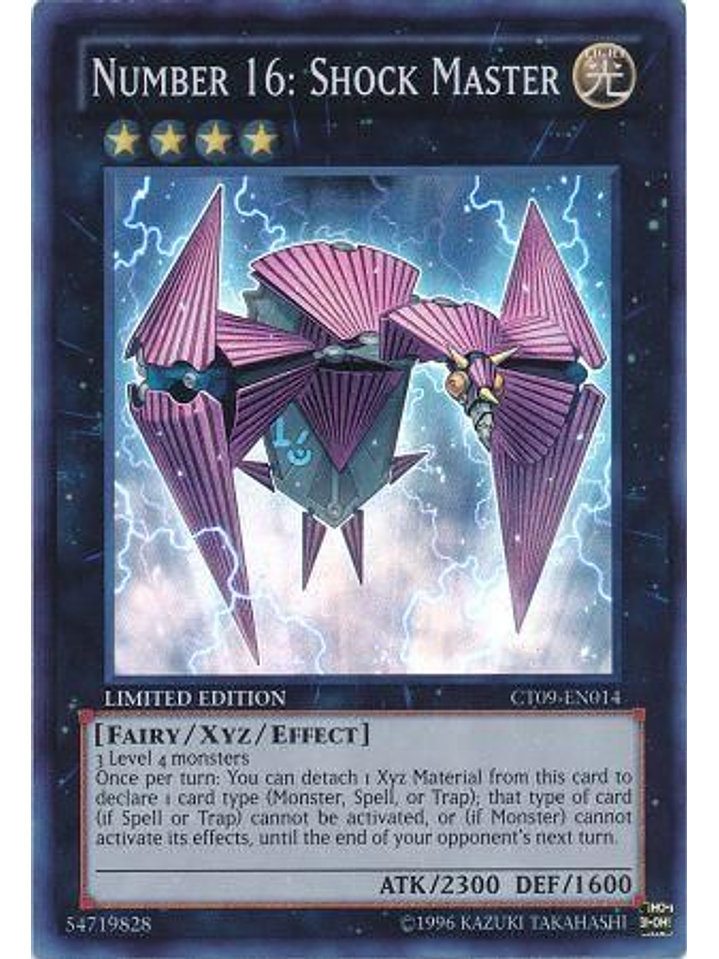 Number 16: Shock Master - CT09-EN014 - Super Rare 1