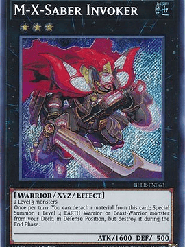 M-X-Saber Invoker - BLLR-EN063 - Secret Rare 1st Edition