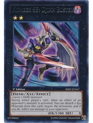 Number 65: Djinn Buster - SHSP-EN047 - Rare 1st Edition