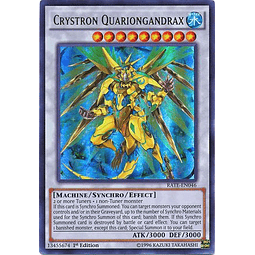 Crystron Quariongandrax - RATE-EN046 - Ultra Rare 1st Edition