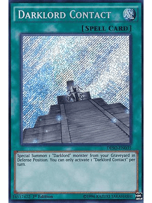 Darklord Contact - DESO-EN035 - Secret Rare 1st Edition