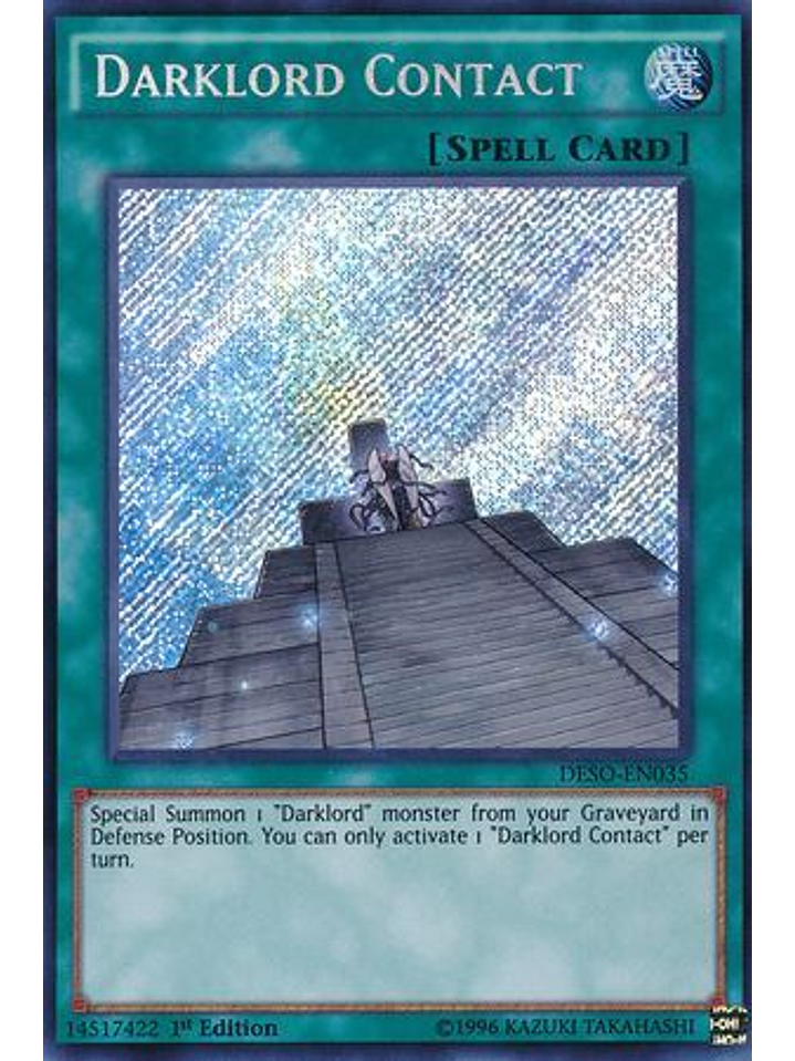 Darklord Contact - DESO-EN035 - Secret Rare 1st Edition 1