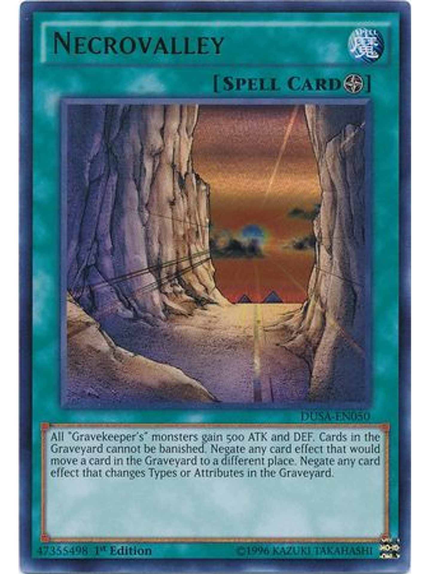 Necrovalley - DUSA-EN050 - Ultra Rare 1st Edition 1