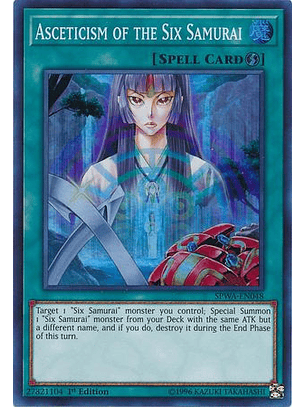 Asceticism of the Six Samurai - SPWA-EN048 - Super Rare 1st Edition