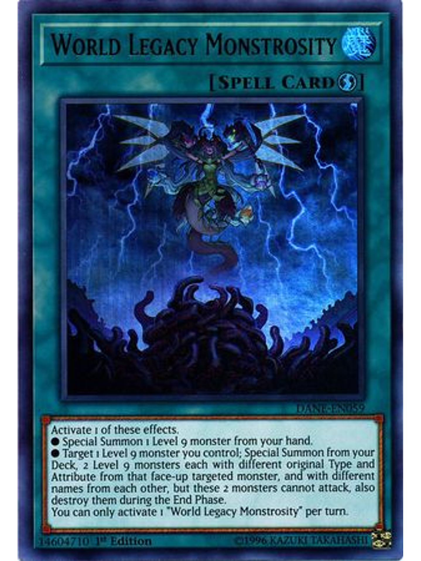 World Legacy Monstrosity - DANE-EN059 - Ultra Rare 1st Edition 1