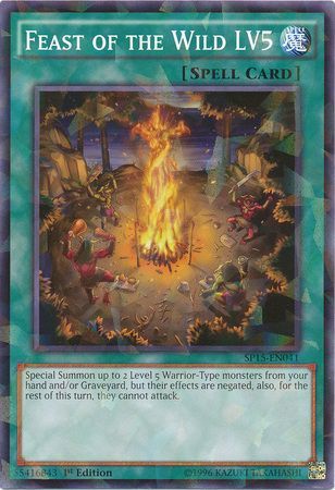 Feast of the Wild LV5 - SP15-EN041 - Shatterfoil Rare 1st Edition