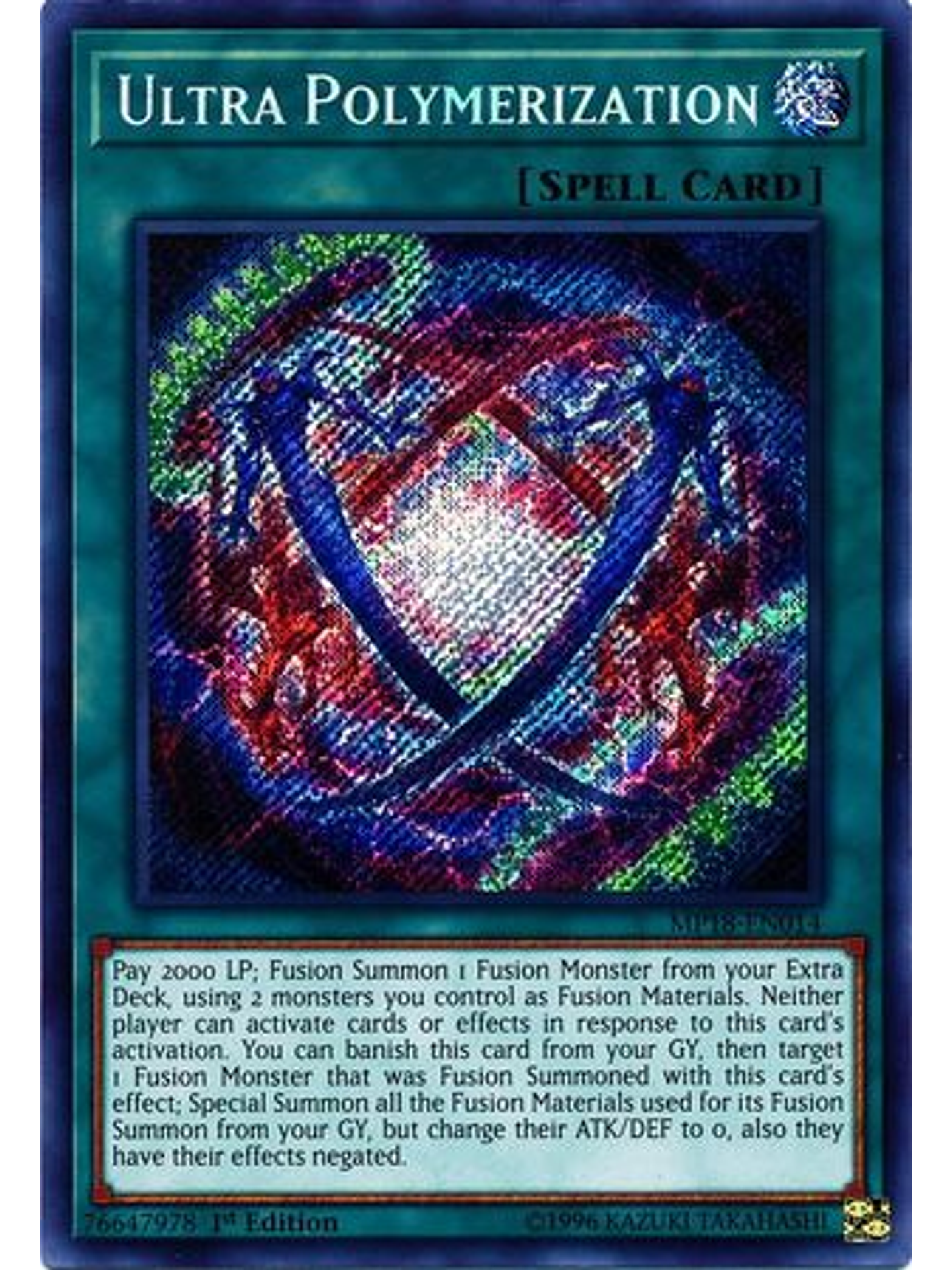Ultra Polymerization - MP18-EN014 - Secret Rare 1st Edition 1