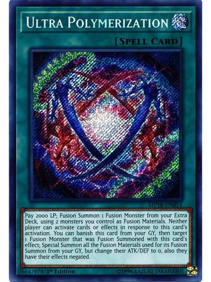 Ultra Polymerization - MP18-EN014 - Secret Rare 1st Edition 1