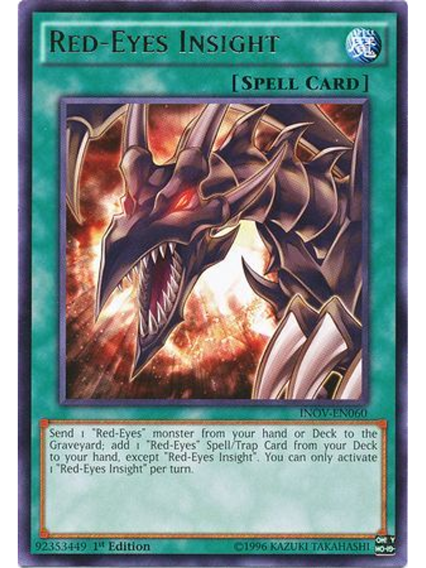 Red-Eyes Insight - INOV-EN060 - Rare 1st Edition 1