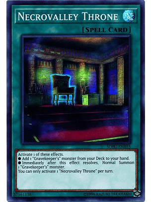 Necrovalley Throne - SOFU-EN055 - Super Rare Unlimited