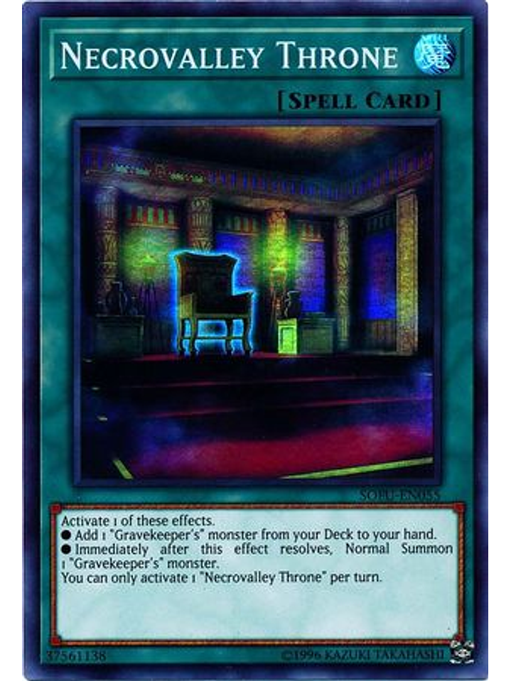 Necrovalley Throne - SOFU-EN055 - Super Rare Unlimited 1