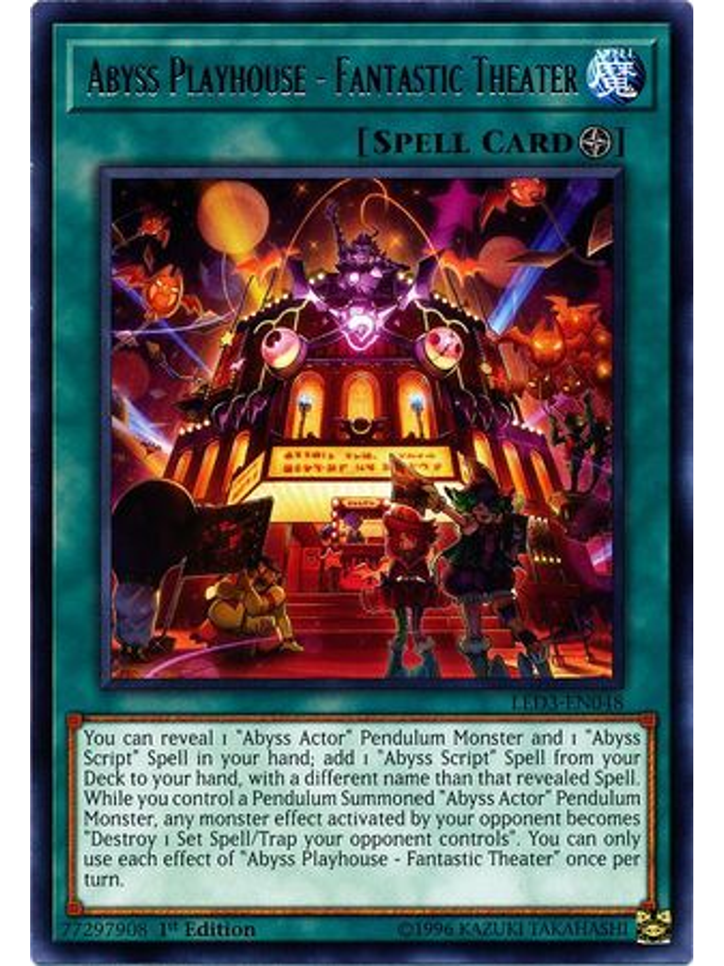 Abyss Playhouse - Fantastic Theater - LED3-EN048 - Rare 1st Edition 1