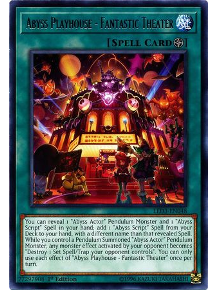 Abyss Playhouse - Fantastic Theater - LED3-EN048 - Rare 1st Edition 1