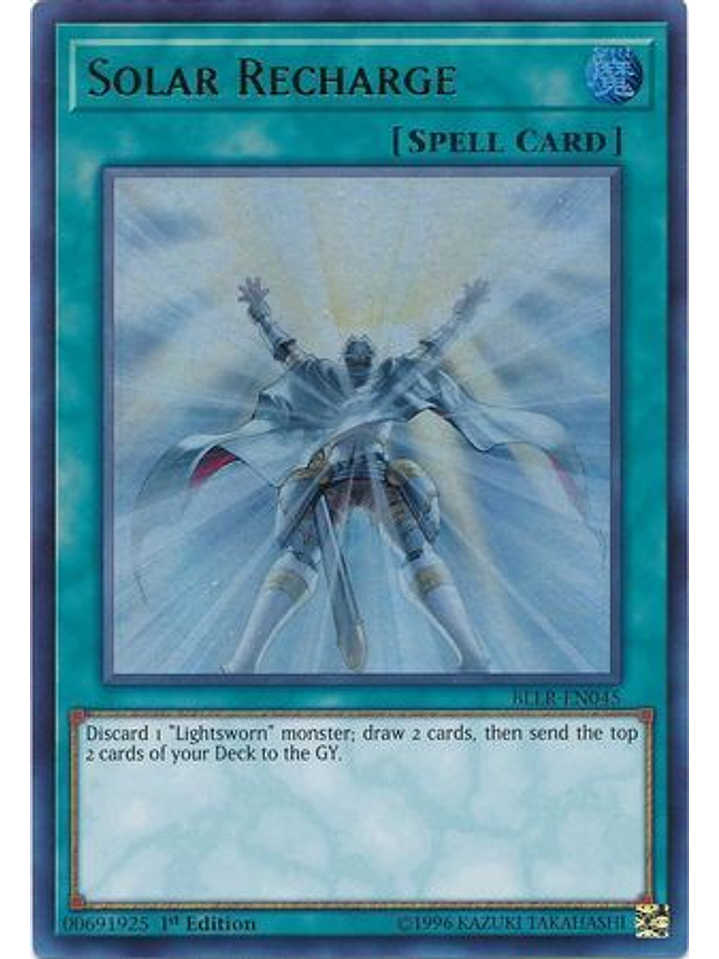 Solar Recharge - BLLR-EN045 - Ultra Rare 1st Edition 1