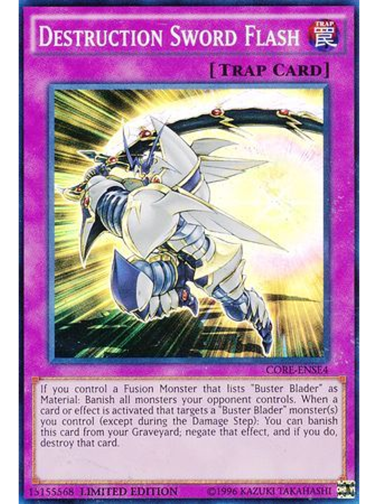 Destruction Sword Flash - CORE-ENSE4 - Super Rare Limited 1