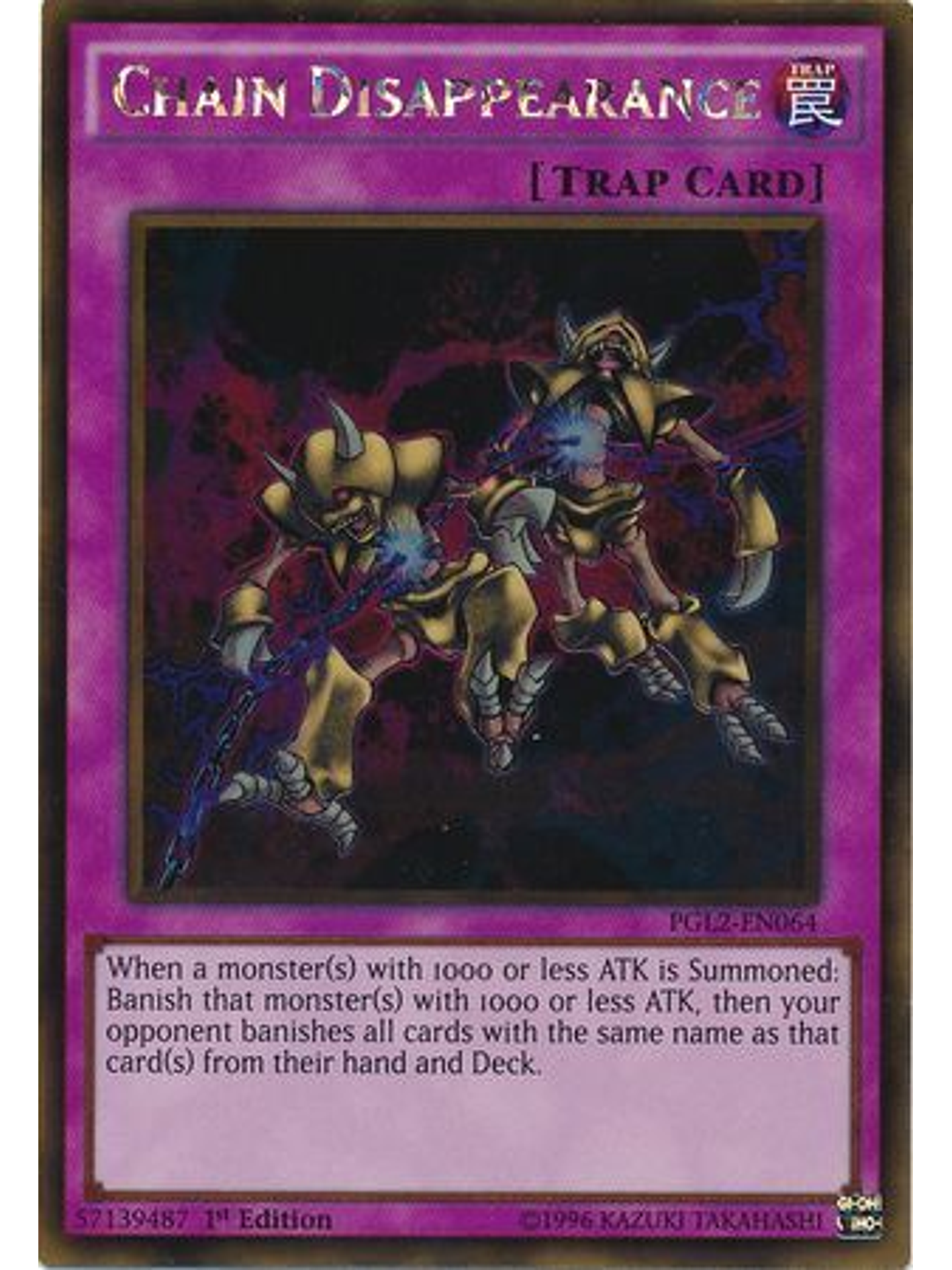 Chain Disappearance - PGL2-EN064 - Gold Rare 1st Edition 1