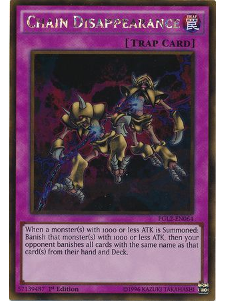 Chain Disappearance - PGL2-EN064 - Gold Rare 1st Edition 1
