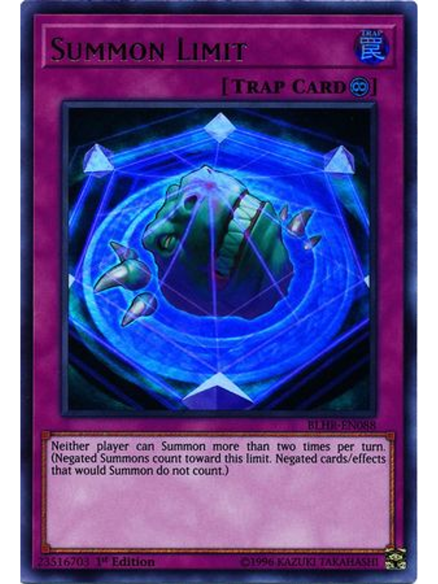 Summon Limit - BLHR-EN088 - Ultra Rare 1st Edition 1