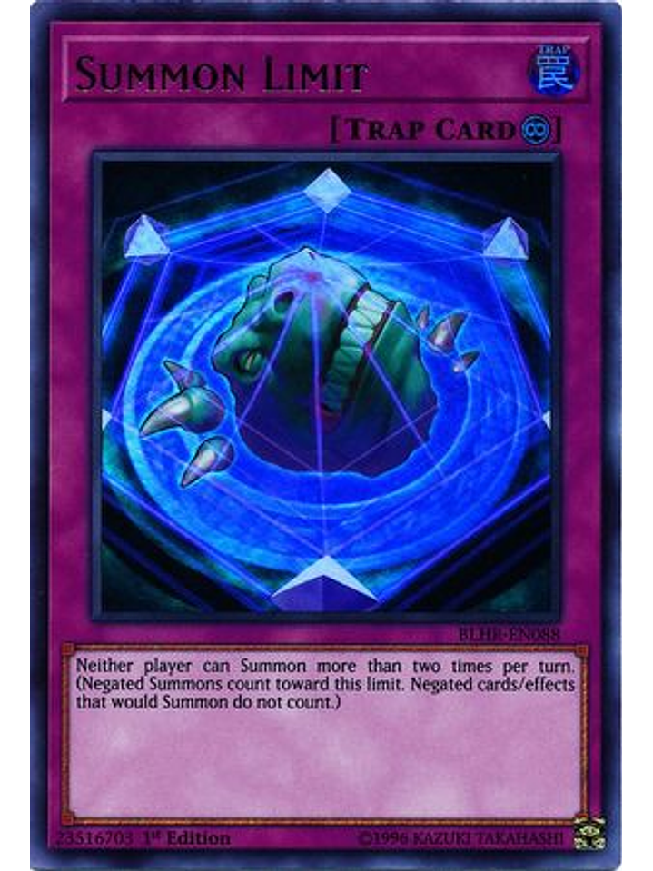 Summon Limit - BLHR-EN088 - Ultra Rare 1st Edition 1