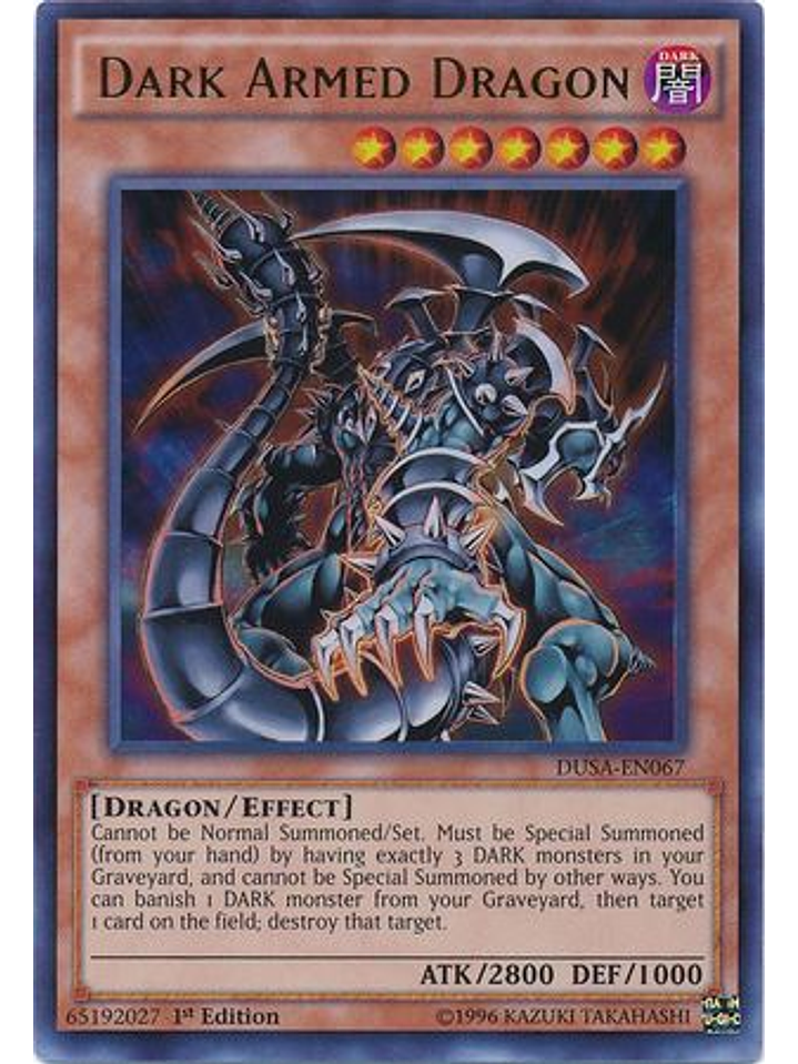 Dark Armed Dragon - DUSA-EN067 - Ultra Rare 1st Edition 1