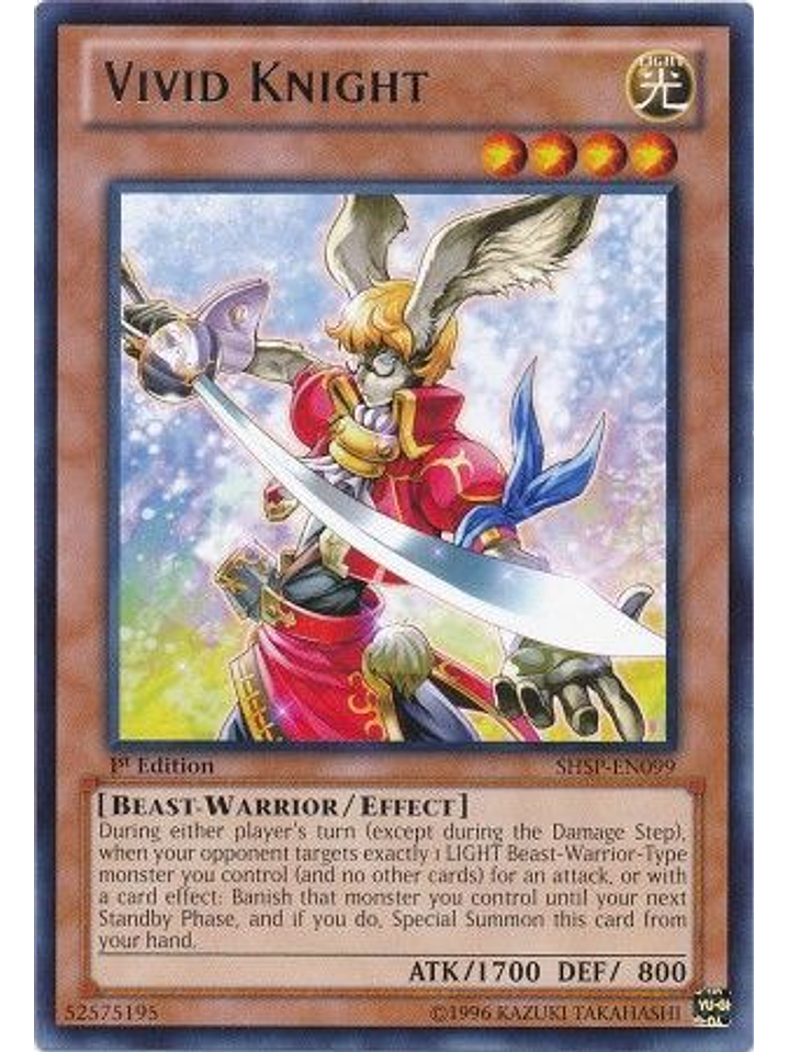 Vivid Knight - SHSP-EN099 - Rare 1st Edition 1
