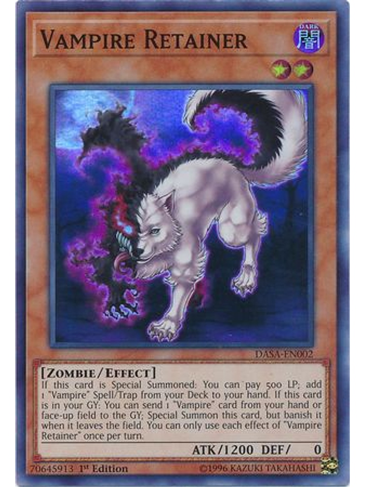 Vampire Retainer - DASA-EN002 - Super Rare 1st Edition 1