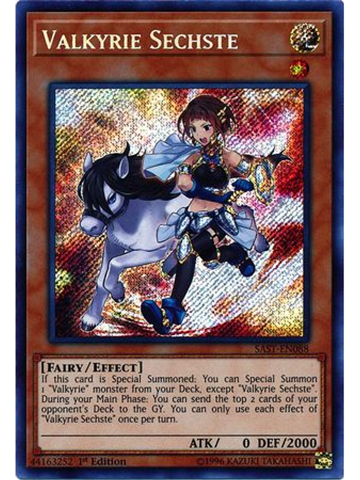 Valkyrie Sechste - SAST-EN088 - Secret Rare 1st Edition 1