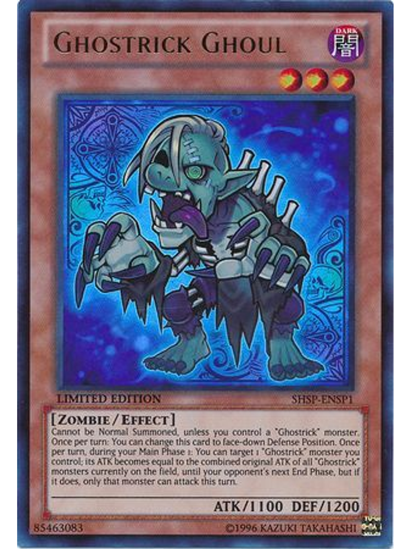 Ghostrick Ghoul - SHSP-ENSP1 - Limited Edition Ultra Rare 1st Edition 1