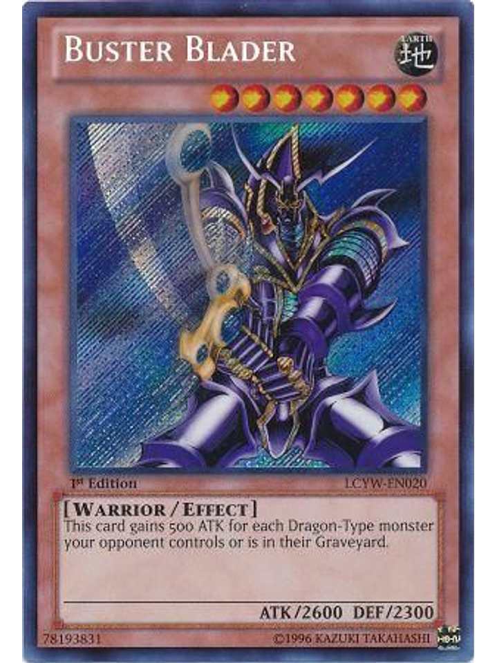 Buster Blader - LCYW-EN020 - Secret Rare 1st Edition 1