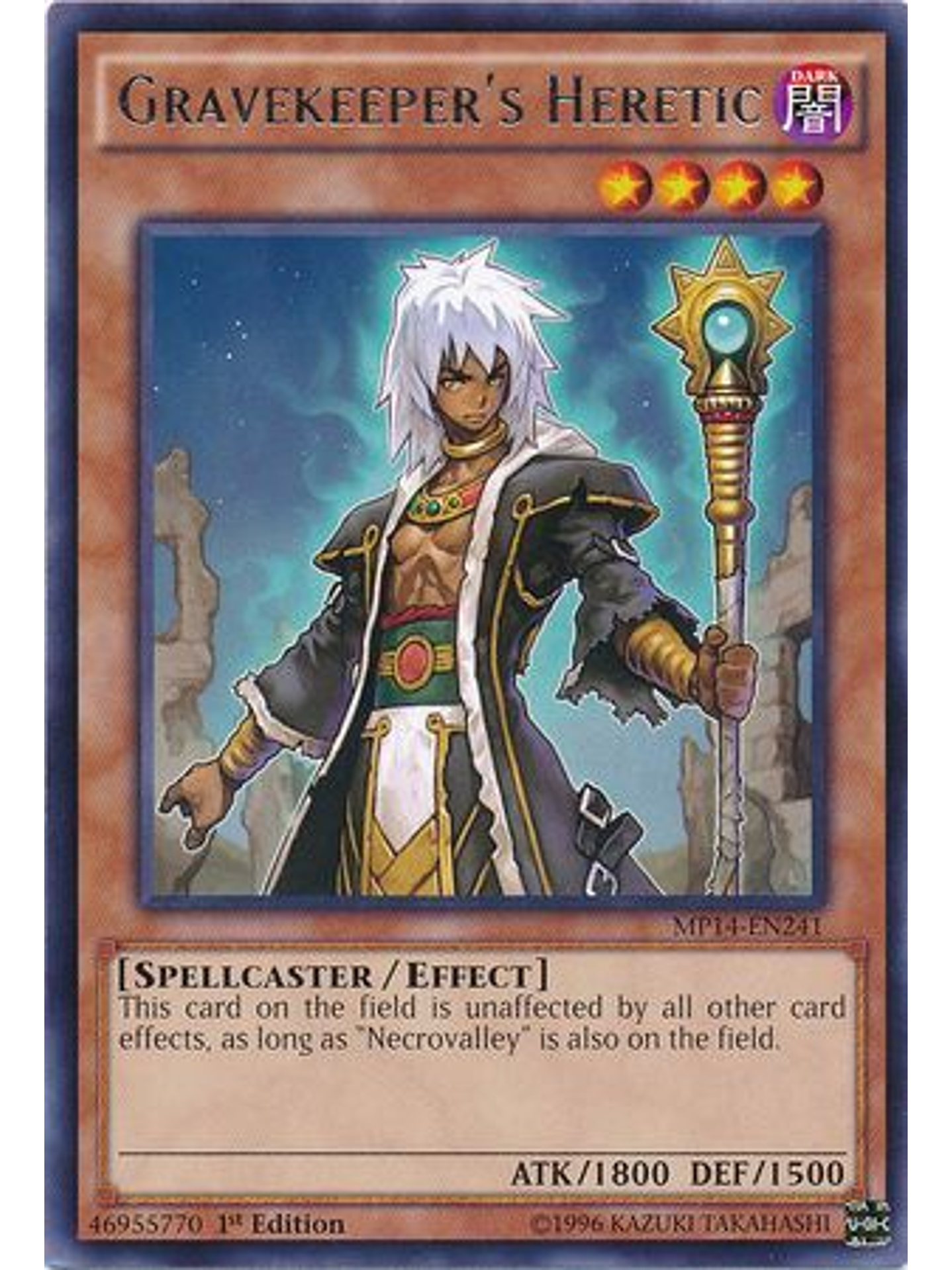 Gravekeeper's Heretic - MP14-EN241 - Rare 1st Edition 1