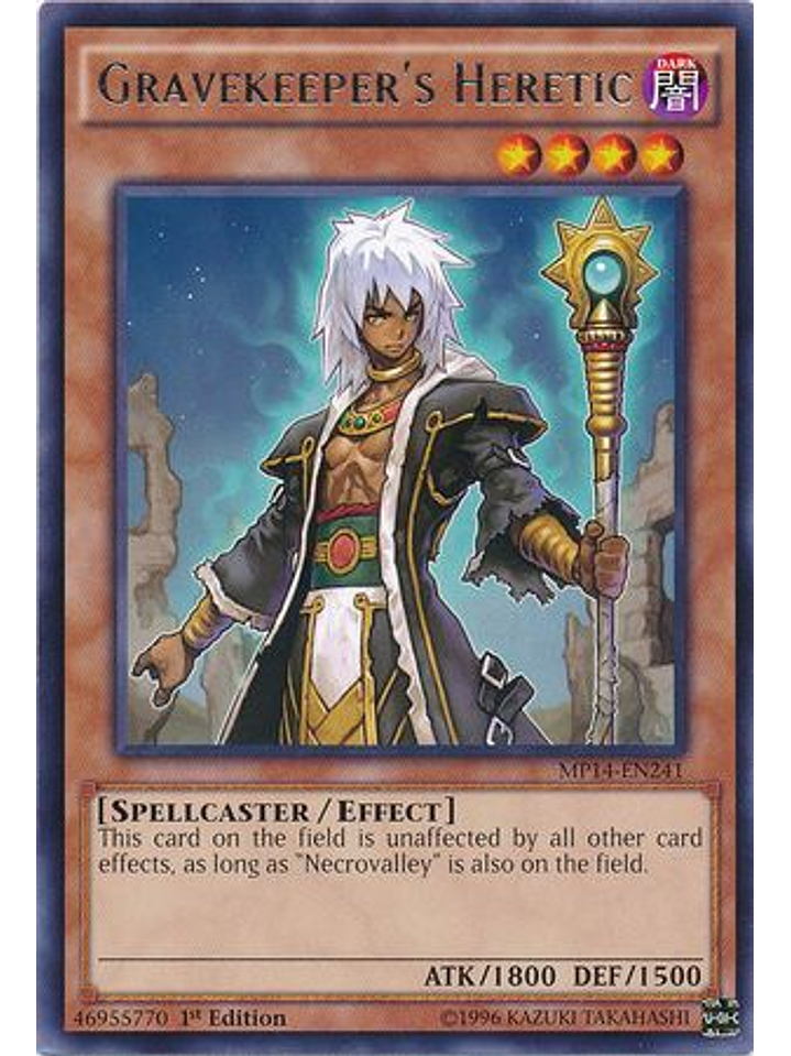 Gravekeeper's Heretic - MP14-EN241 - Rare 1st Edition 1