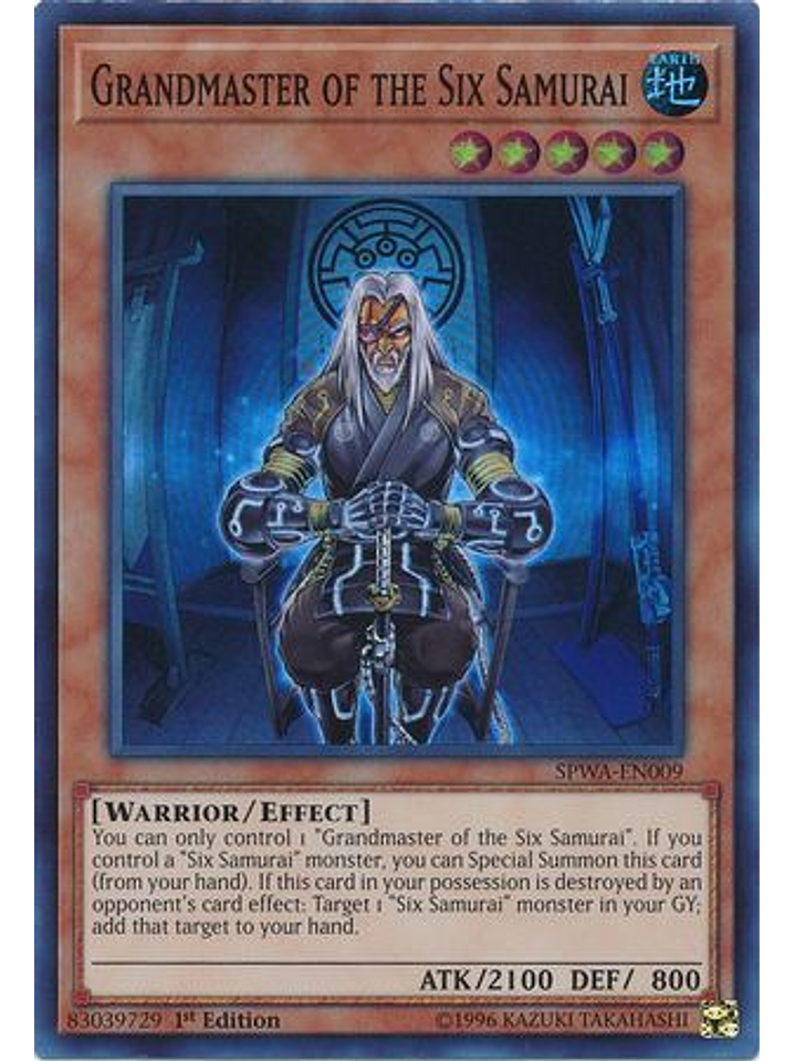 Grandmaster of the Six Samurai - SPWA-EN009 - Super Rare 1st Edition 1