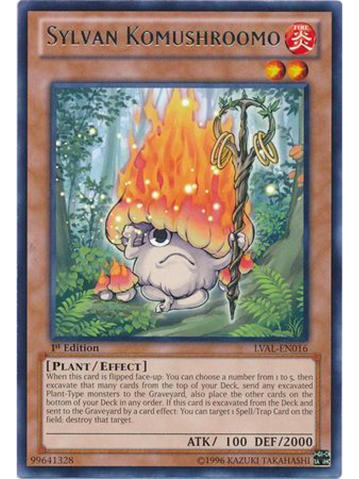 Sylvan Komushroomo - LVAL-EN016 - Rare 1st Edition 1