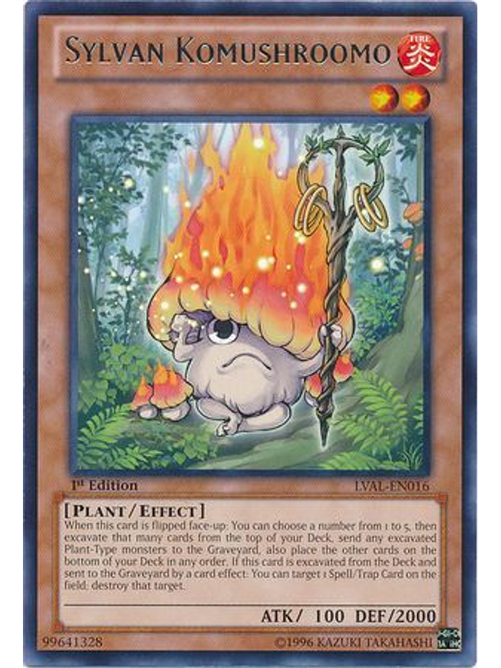 Sylvan Komushroomo - LVAL-EN016 - Rare 1st Edition 1