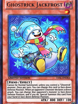 Ghostrick Jackfrost - LVAL-ENDE2- Ultra Rare 1st Edition