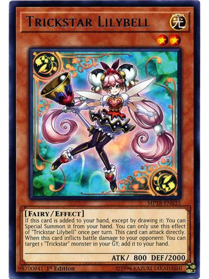 Trickstar Lilybell - MP18-EN035 - Rare 1st Edition 1