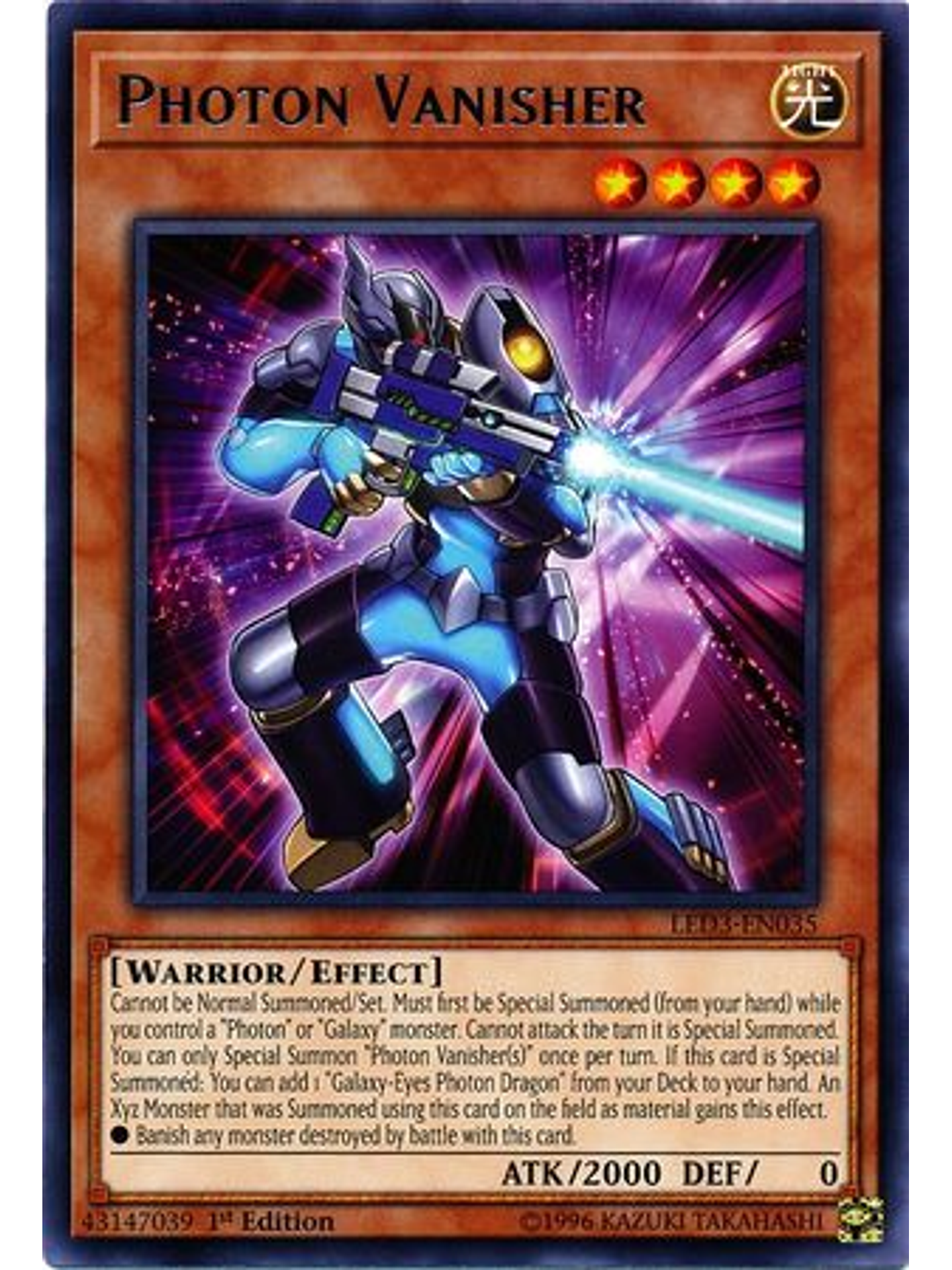 Photon Vanisher - LED3-EN035 - Rare 1st Edition 1